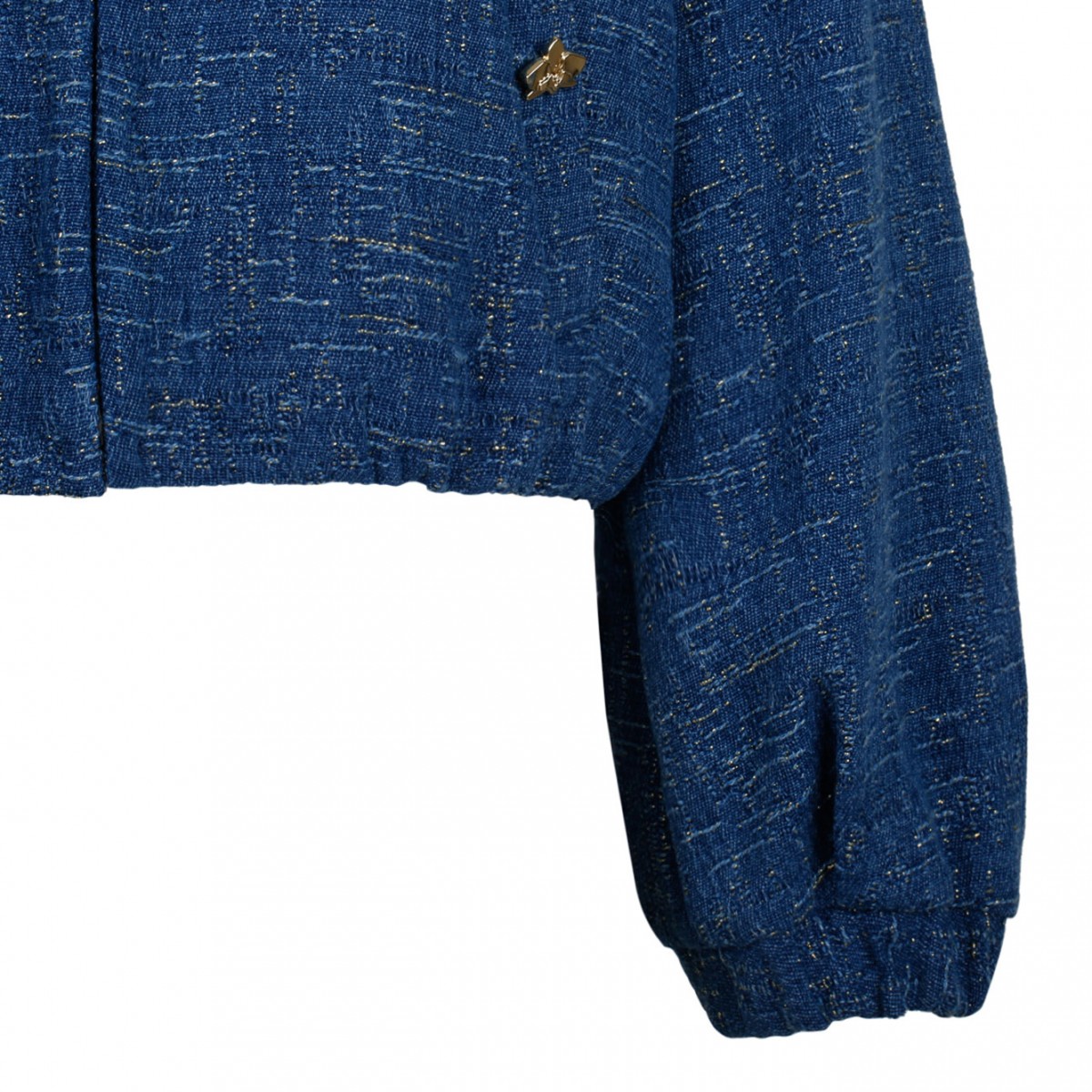Denim Jacquard Bomber