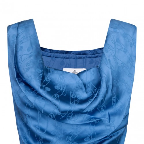 Sleeveless Ginnie Pencil Blue Dress