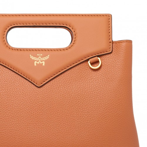 Camel Brown Mini Soft Diamond Tote Bag