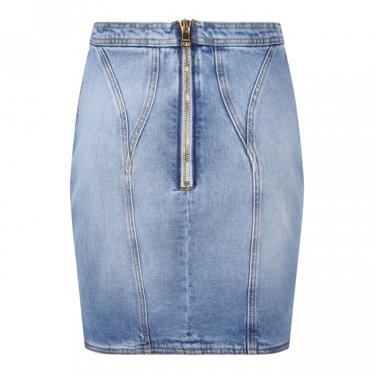 Light Blue Denim Mini Skirt