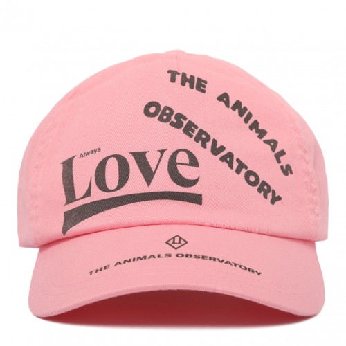 Pink Logo Print Cap