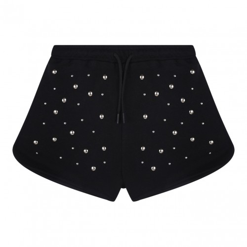 Black Studded Shorts
