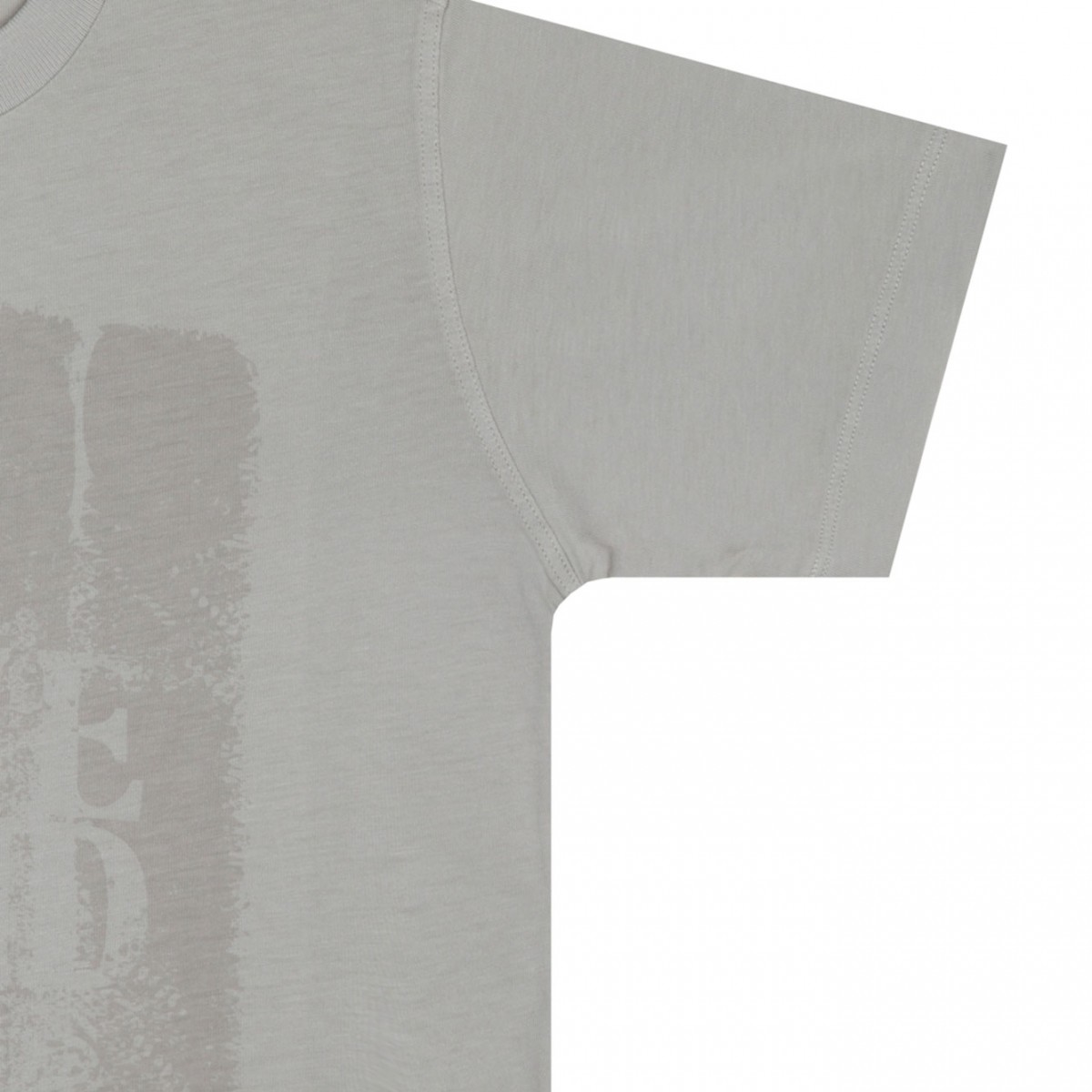Pearl Grey Logo Print T-shirt