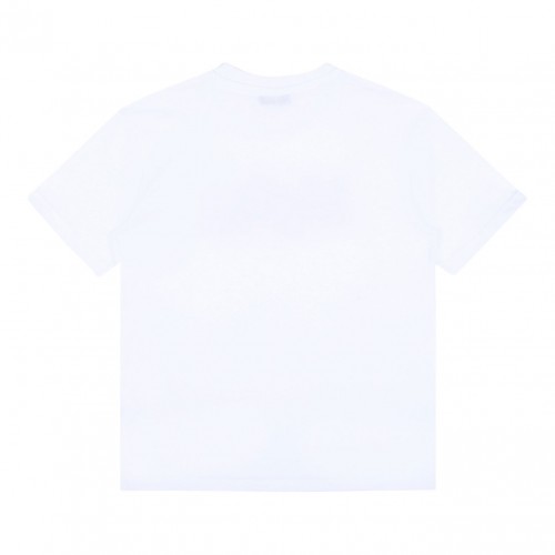 White Logo Print T-Shirt