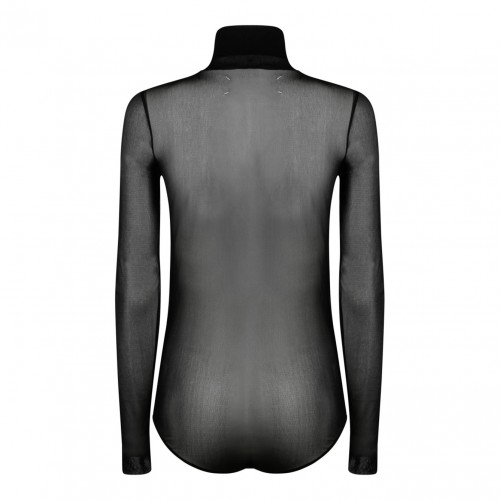 Black Turtleneck Bodysuit