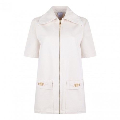 Light Beige Denim Mini Dress