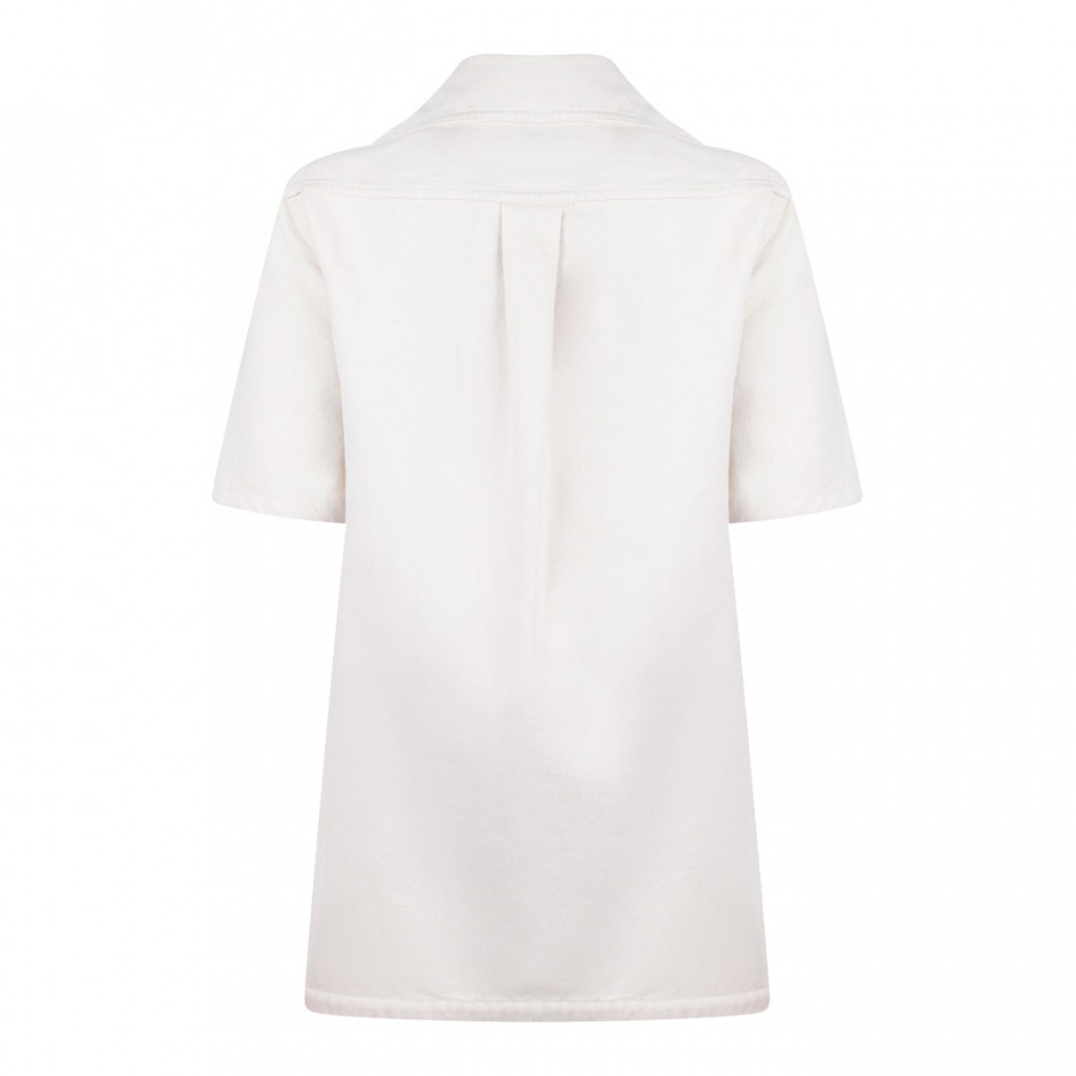 Light Beige Denim Mini Dress