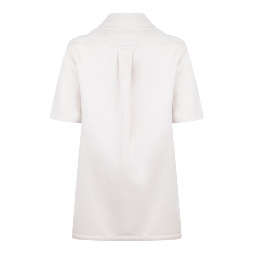 Light Beige Denim Mini Dress