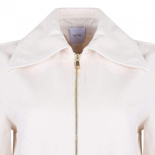 Light Beige Denim Mini Dress