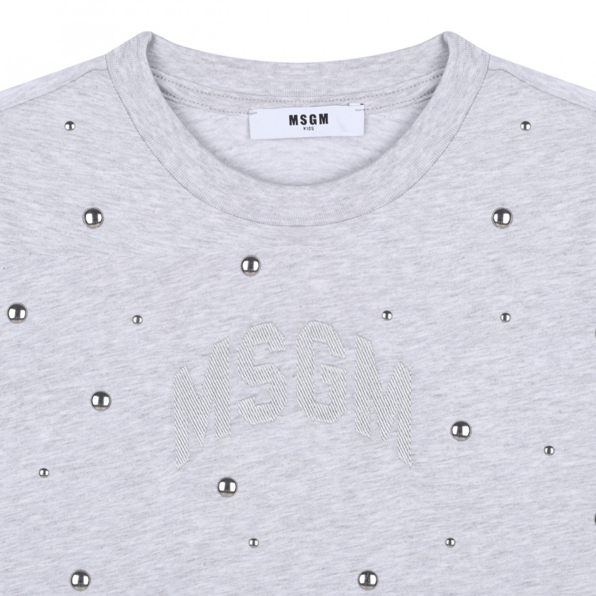 Light Grey Studded T-Shirt