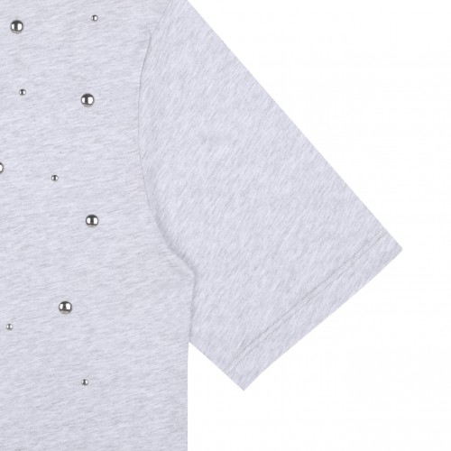 Light Grey Studded T-Shirt