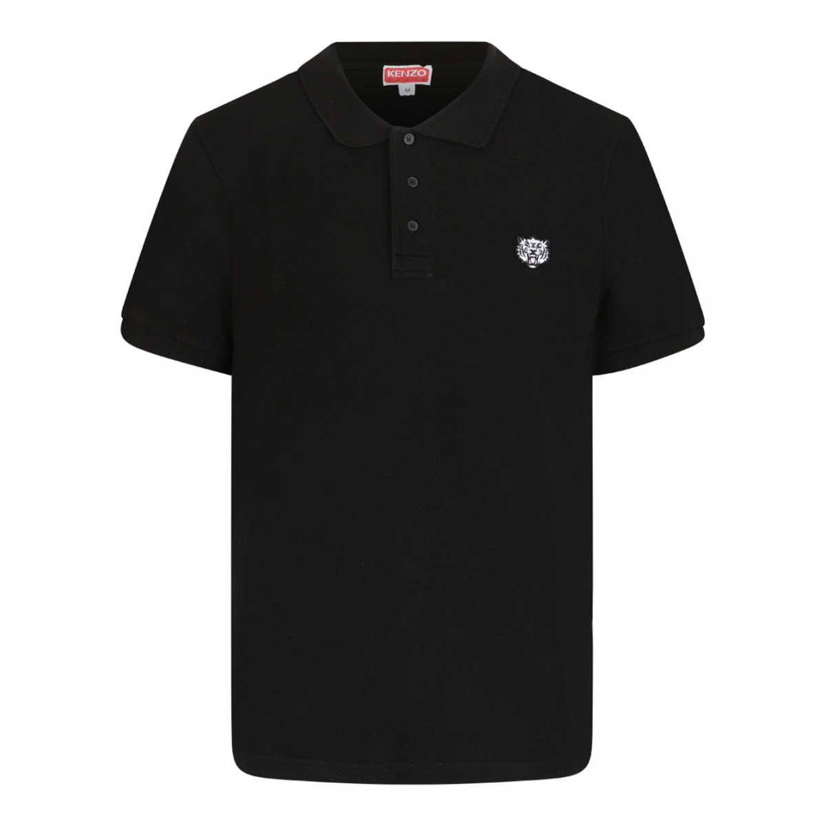Black Happy Tiger Polo Shirt
