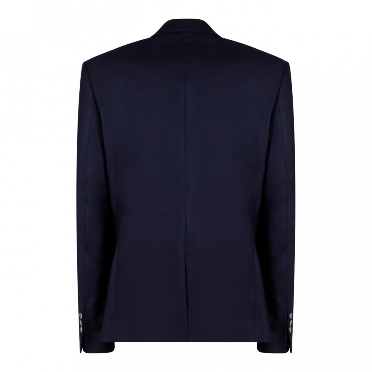 Blue Embossed Buttons Blazer