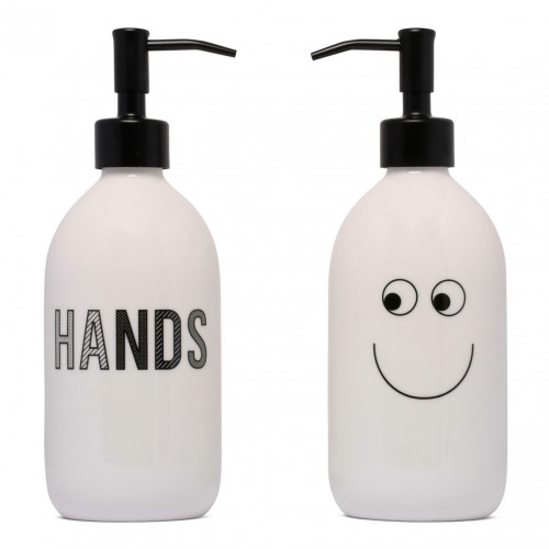 White Hands & Body Dispenser Set