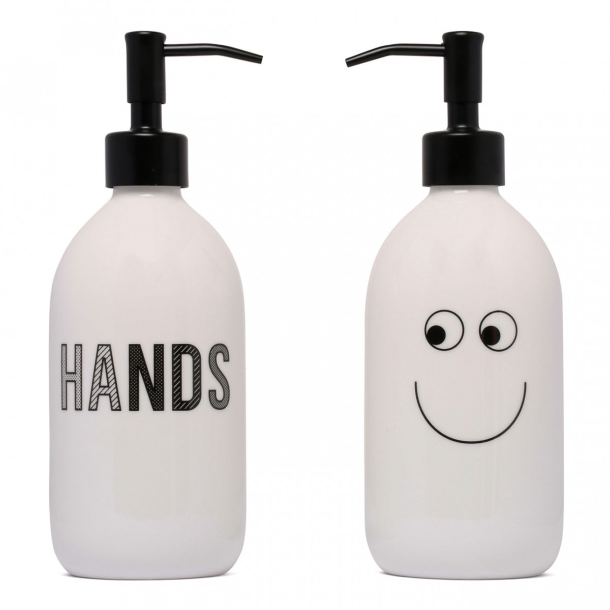 White Hands & Body Dispenser Set