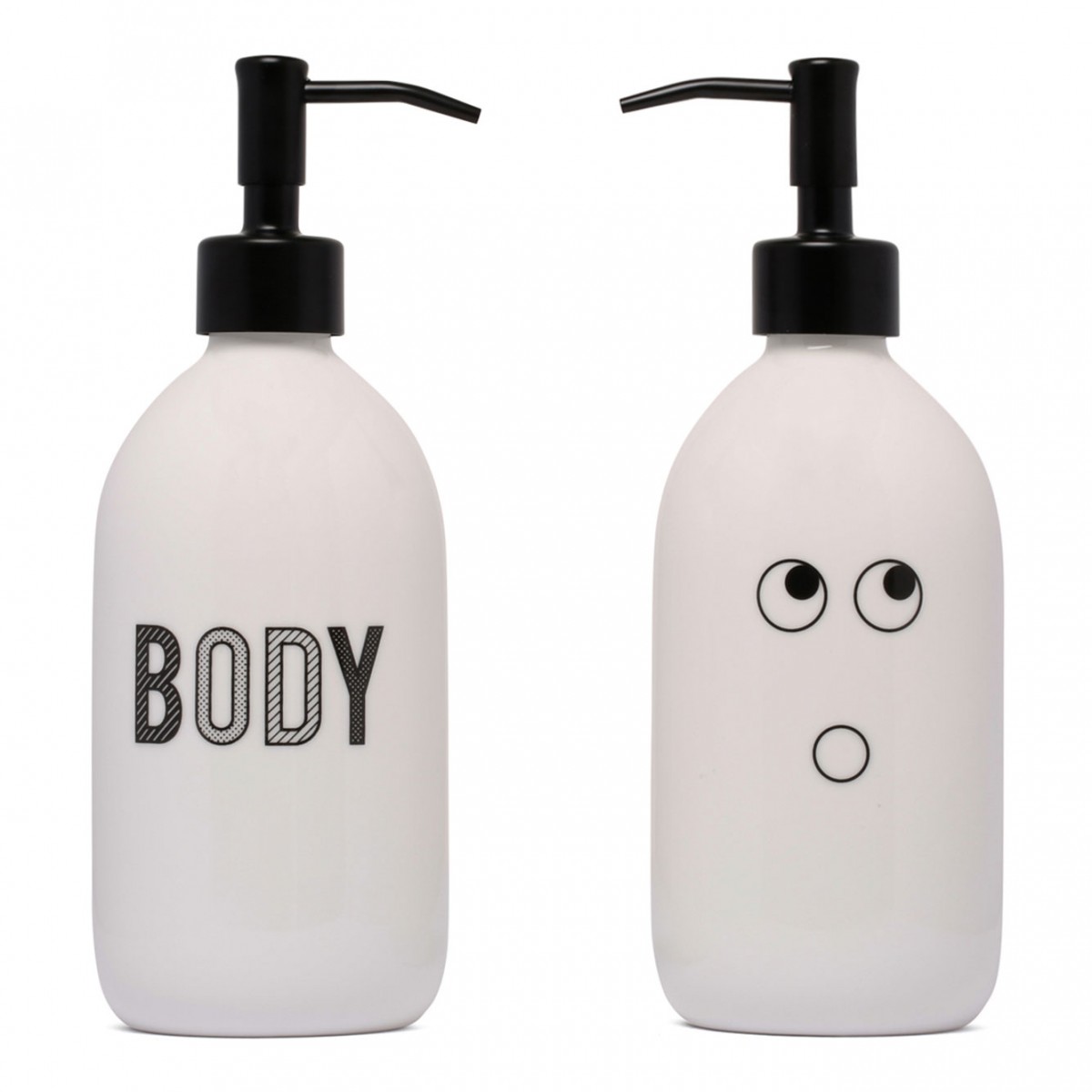 White Hands & Body Dispenser Set