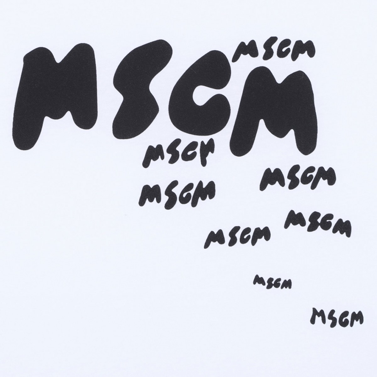 White Logo Print T-Shirt