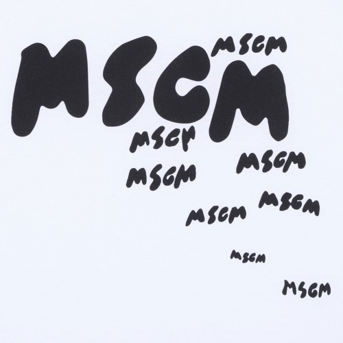 White Logo Print T-Shirt