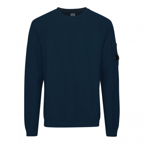 Dark Blue Logo Patch Sweatshirt 2