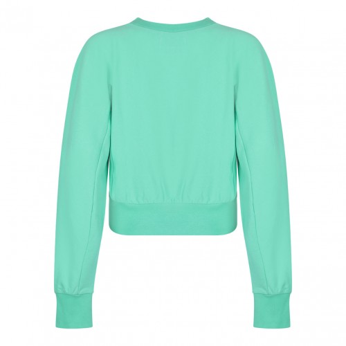 Aqua Green Logo Patch Sweatshirt 2