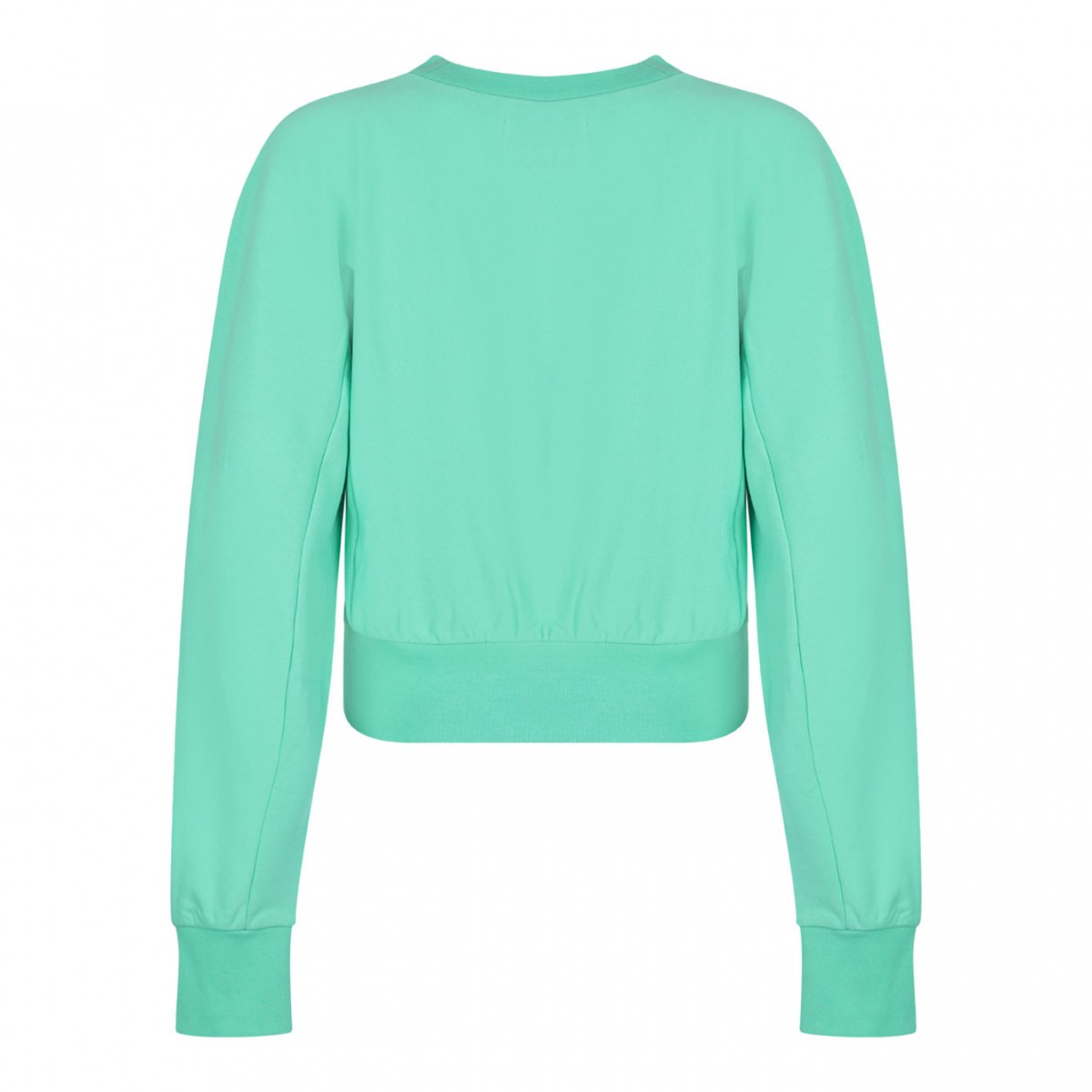 Aqua Green Logo Patch Sweatshirt