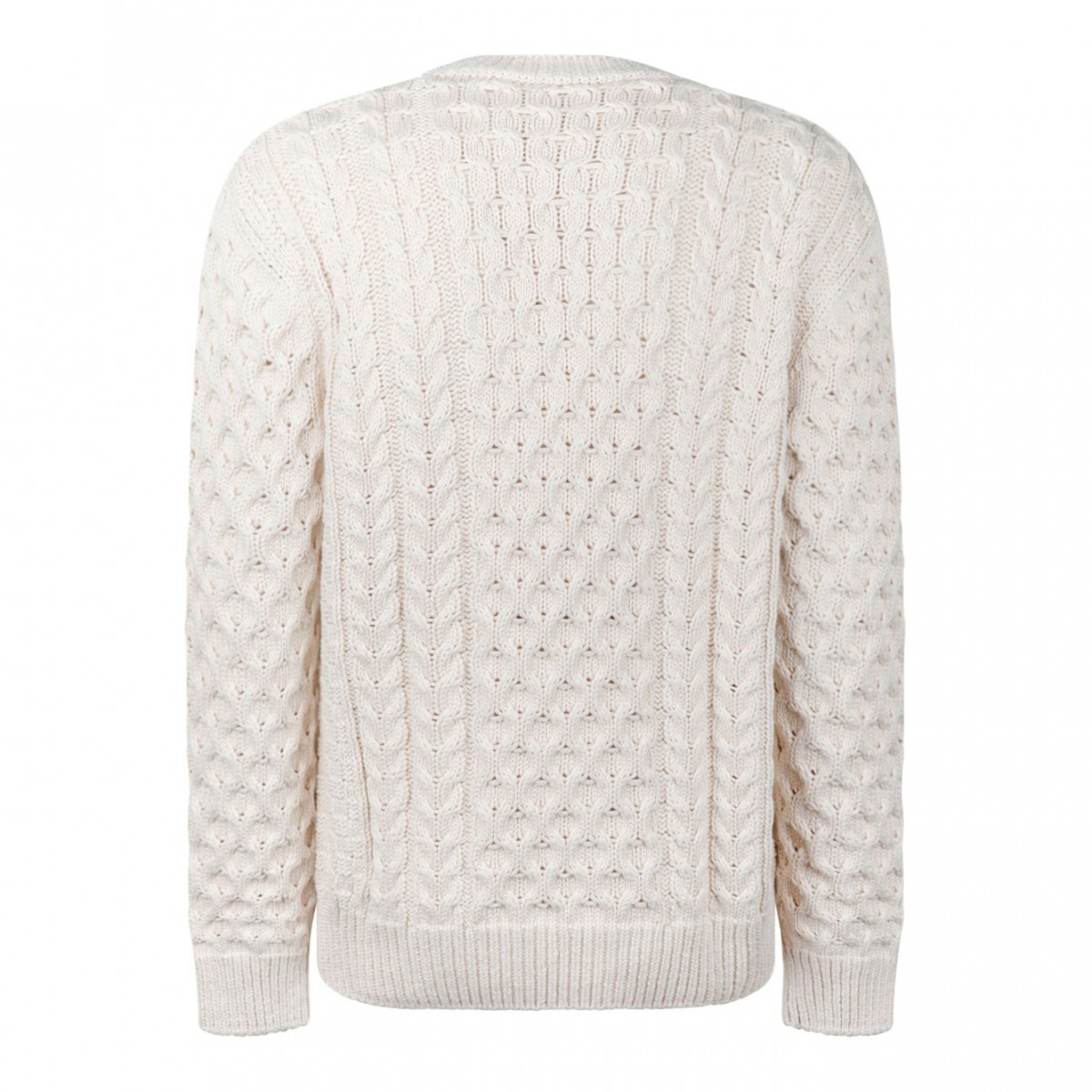 Givenchy Cream 4G Woven Knit Sweater
