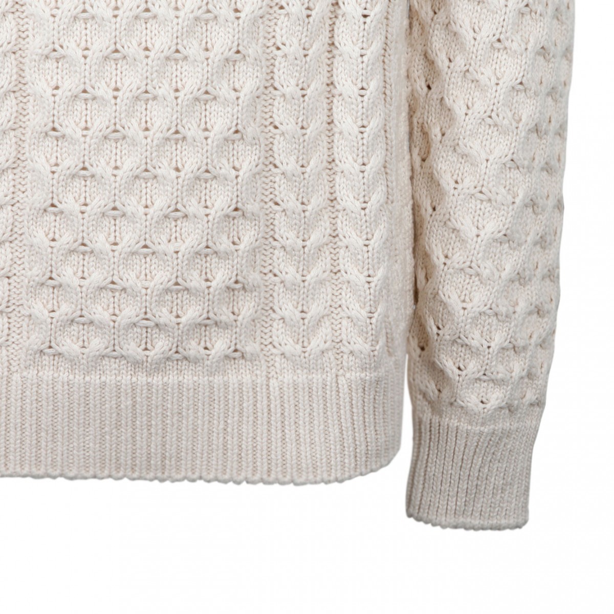 Givenchy Cream 4G Woven Knit Sweater