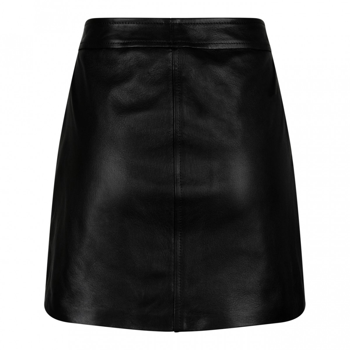 Elisabetta Franchi Black Leather Mini Skirt