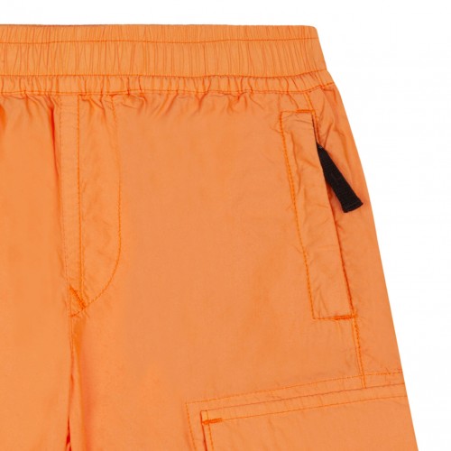 Orange Logo Patch Cargo Shorts