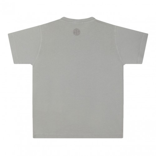 Pearl Grey Logo Print T-shirt