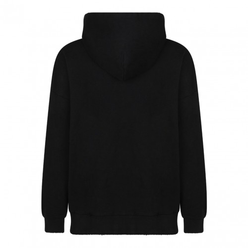 Black Logo Print Hoodie 2