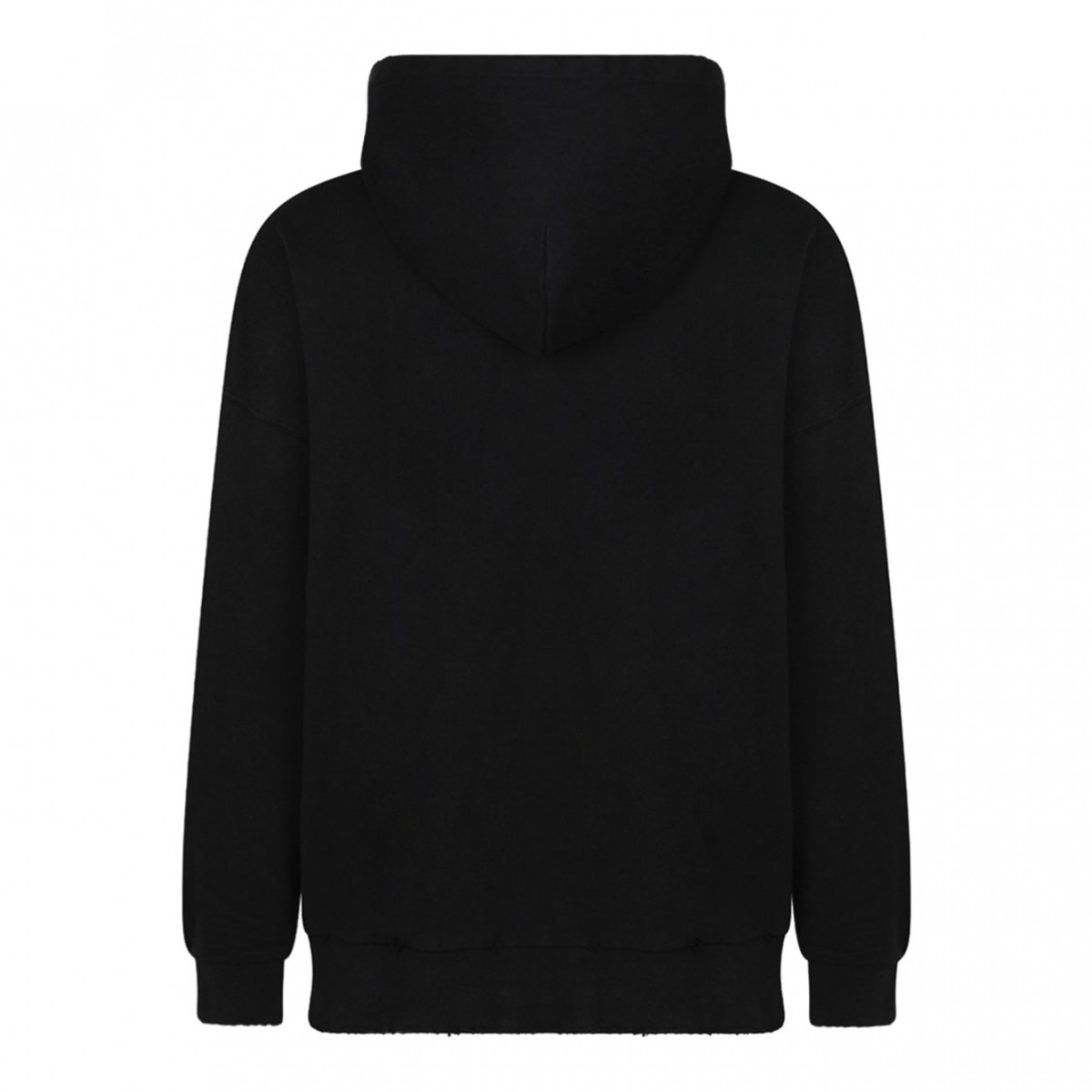 Black Logo Print Hoodie