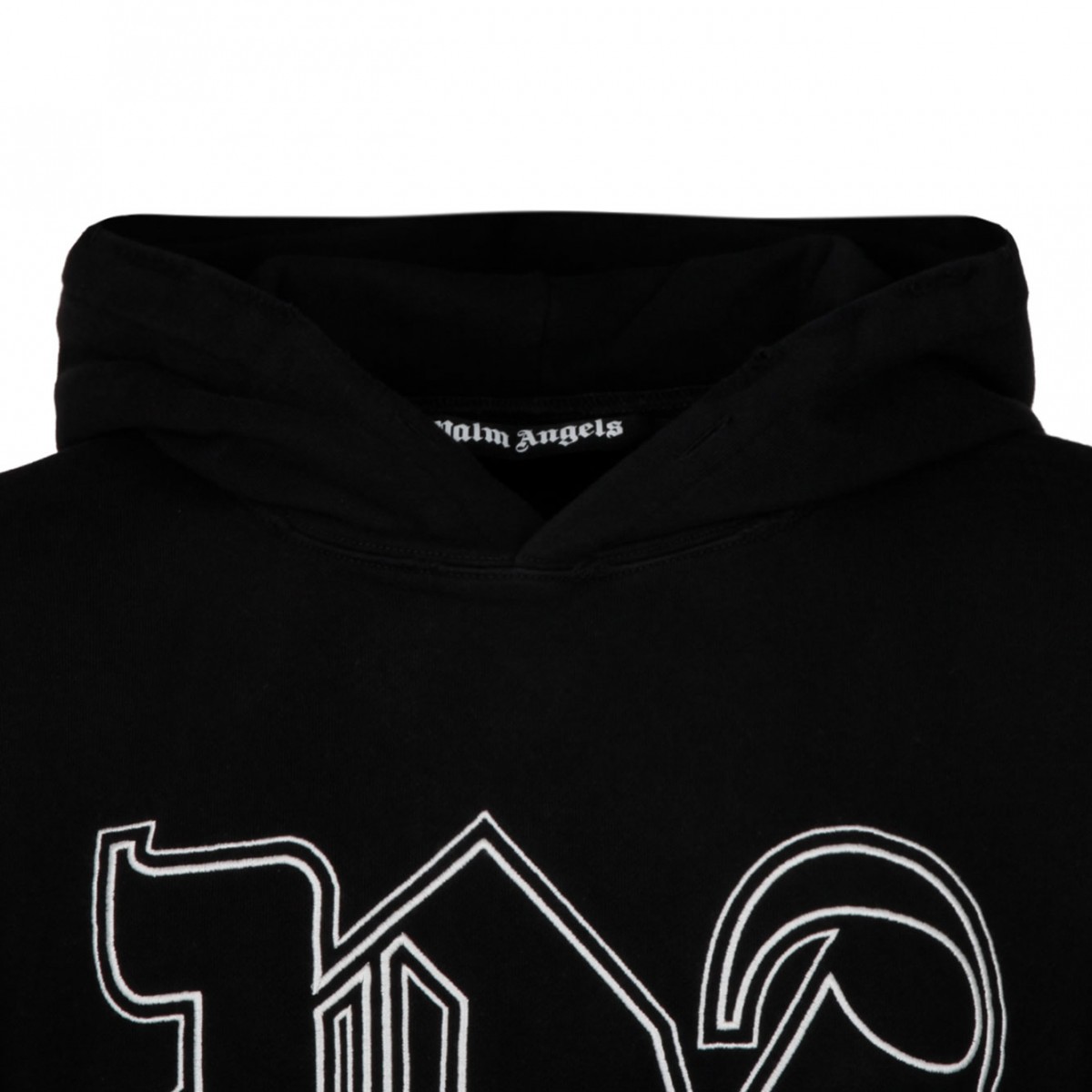 Black Logo Print Hoodie