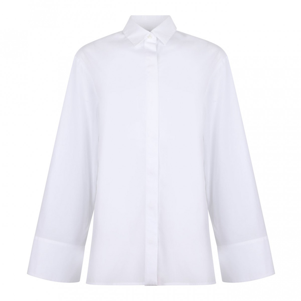 Optical White Poplin Shirt