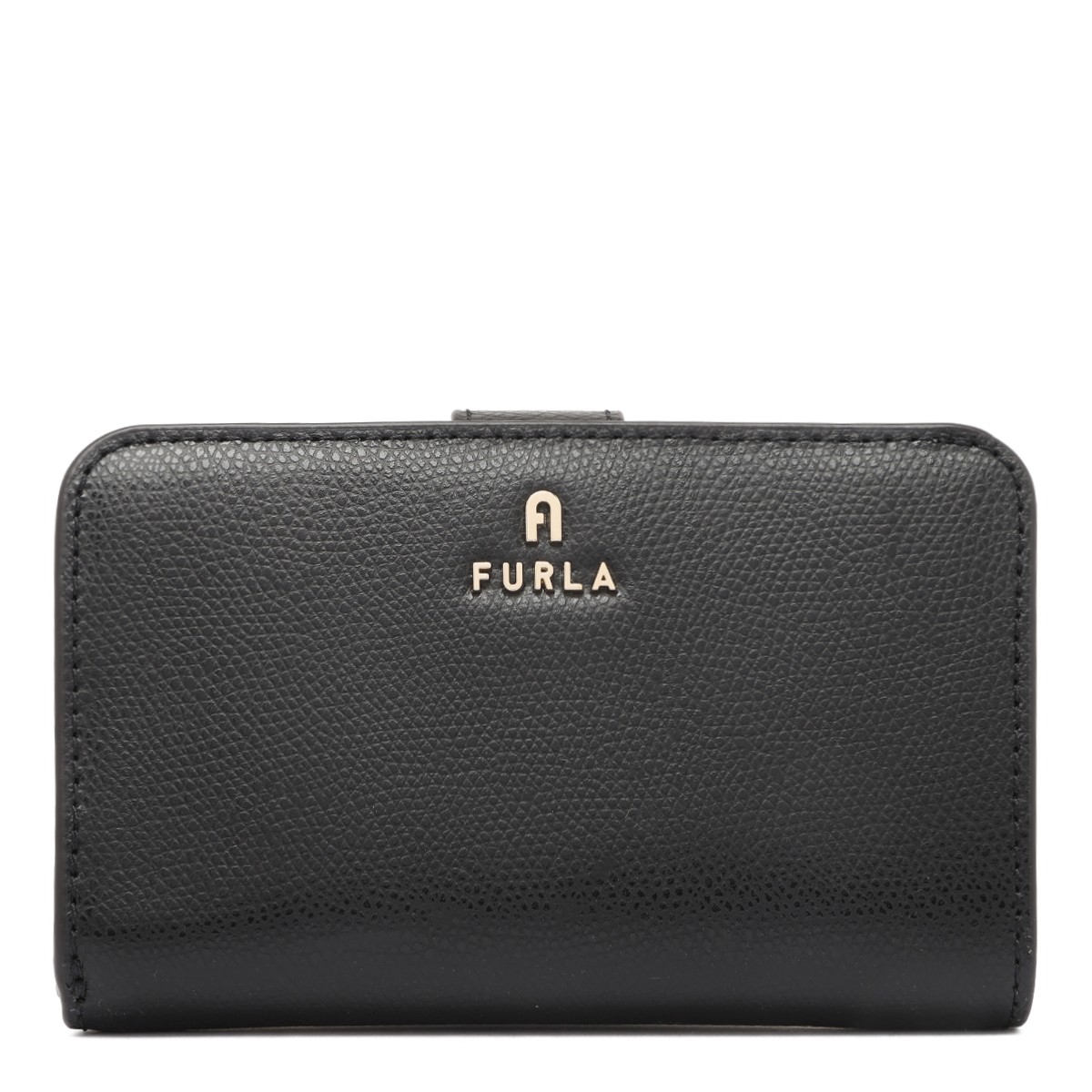 Black Camelia Compact Wallet M