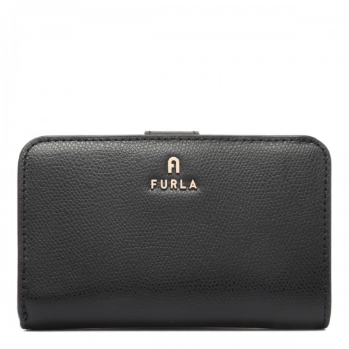 Black Camelia Compact Wallet M