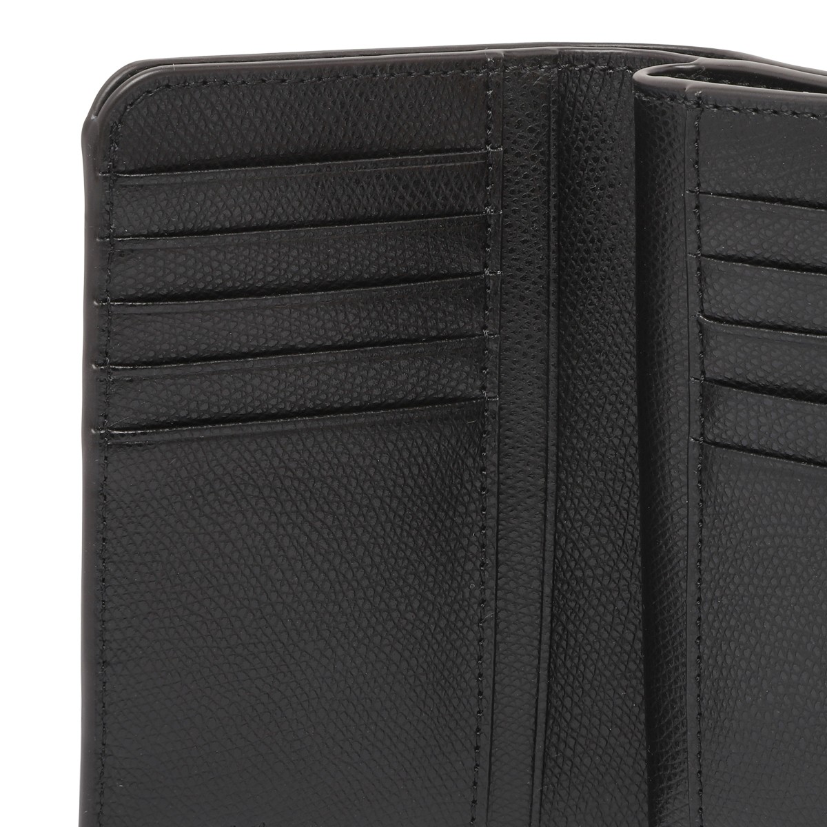 Black Camelia Compact Wallet M