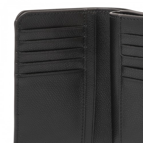 Black Camelia Compact Wallet M