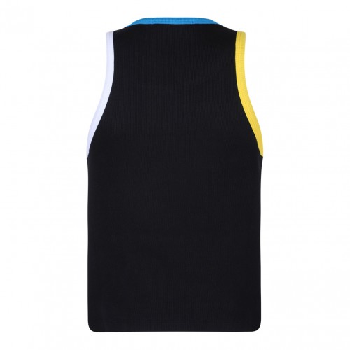 Black Contrast Trim Tank Top