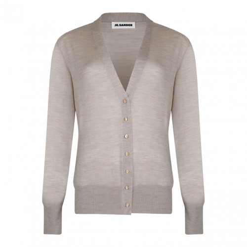 Antique Grey Fine Knit Cardigan