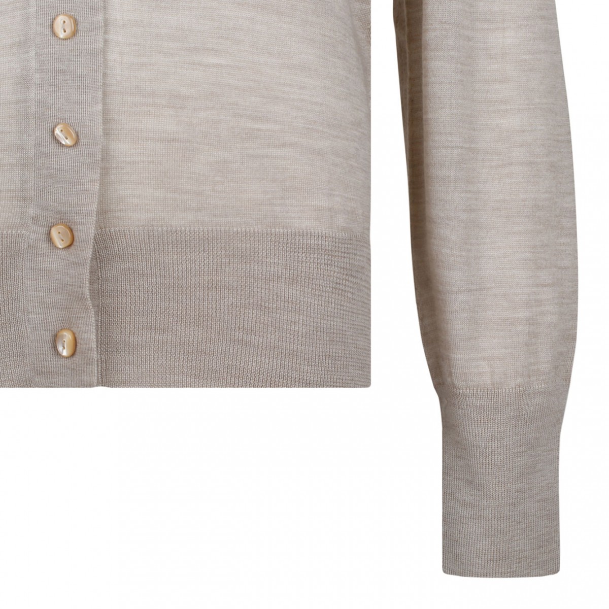 Antique Grey Fine Knit Cardigan