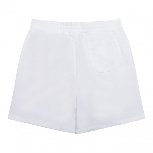 White and Pink Star Print Shorts