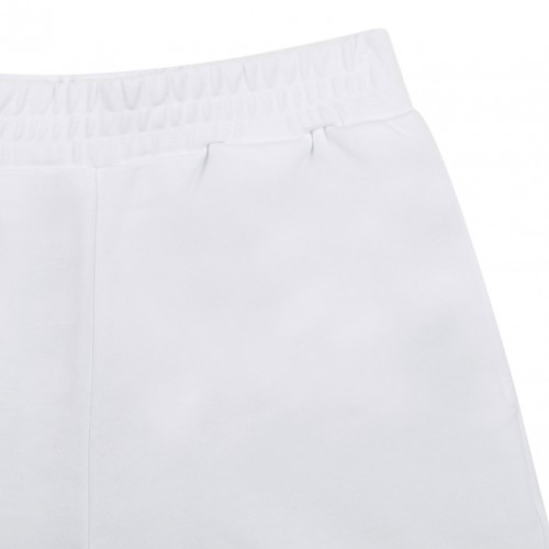 White and Pink Star Print Shorts