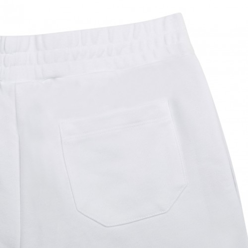 White and Pink Star Print Shorts