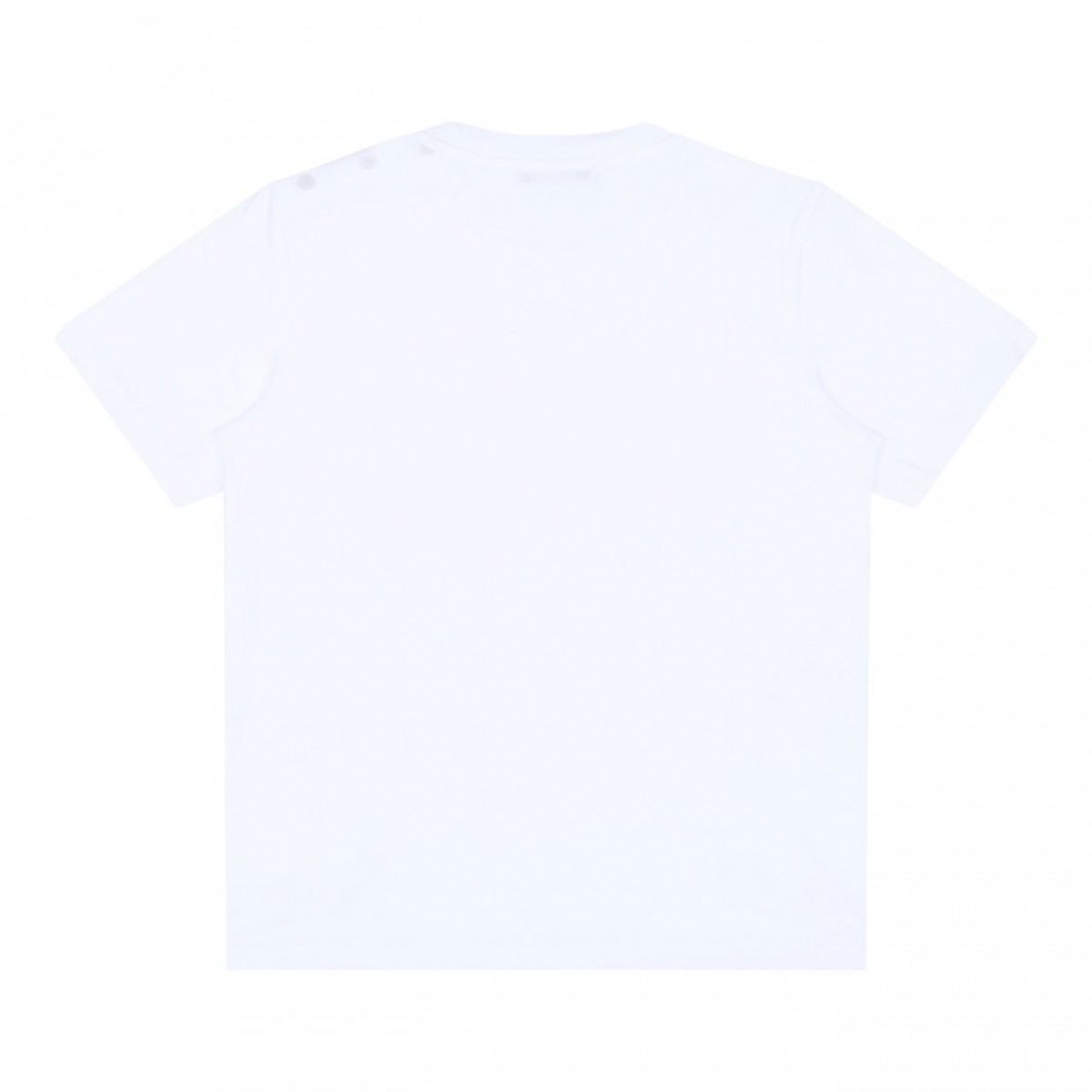White Logo Embroidered T-Shirt