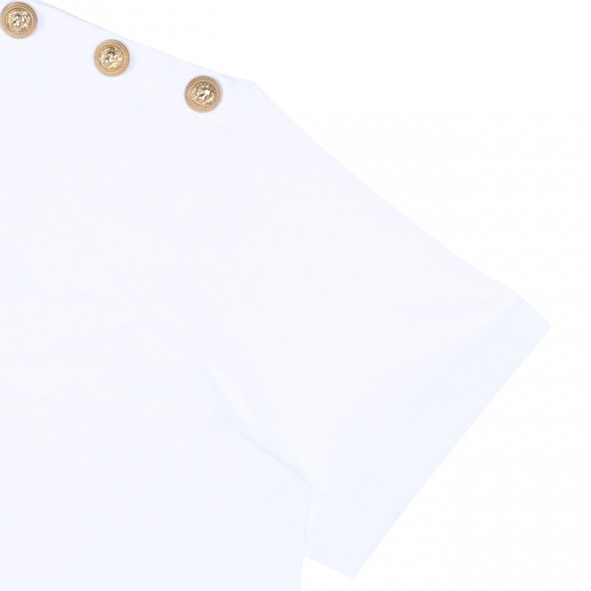 White Logo Embroidered T-Shirt