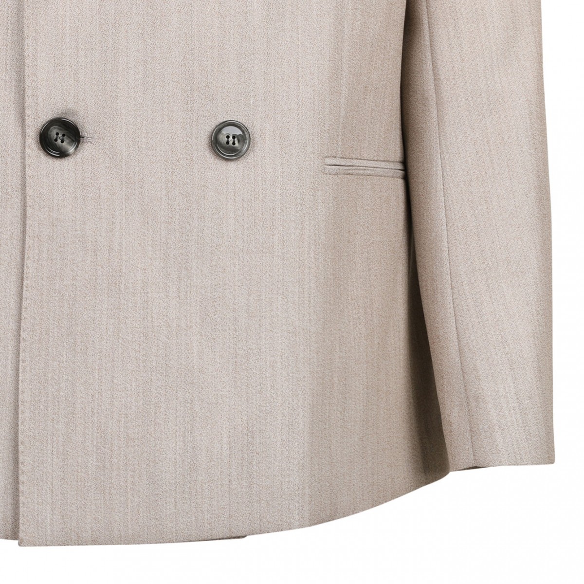 Beige Back Slit Blazer