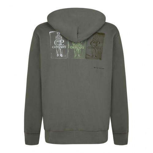 Agave Green Logo Print Hoodie 2