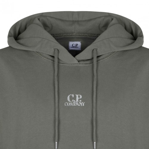 Agave Green Logo Print Hoodie