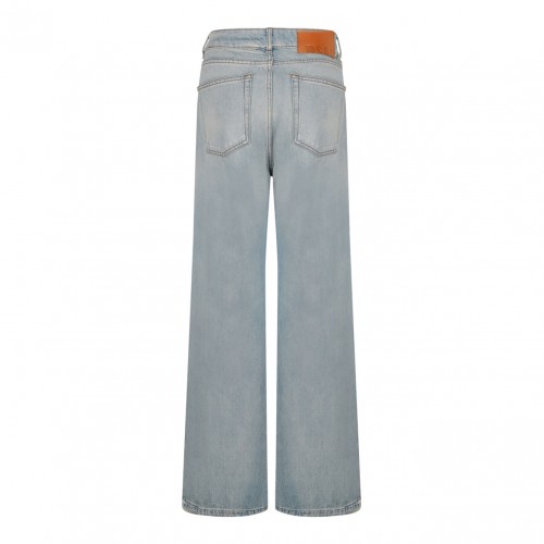 Light Blue Straight Jeans 2